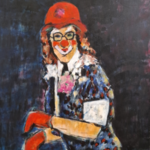 Schilderij, Maya Wildevuur (1944-2023), Clown